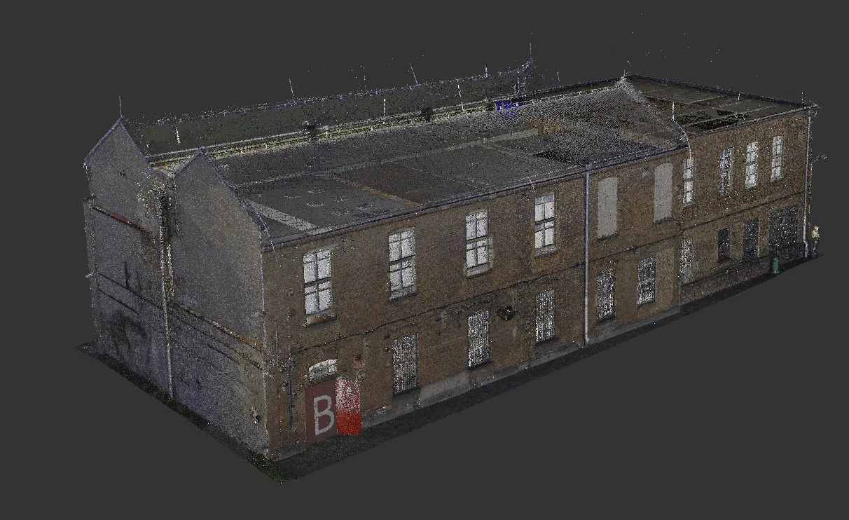 Model 3D budynku z fotogrametrii